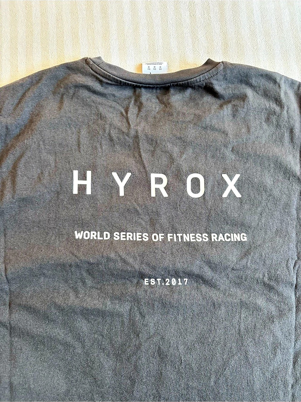 Puma HYROX World Series of Fitness Racing T-Shirt in Charcoal